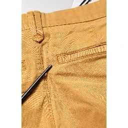 Beige Tapered Mid Waist Chino Casual Trouser Pants