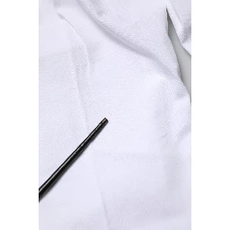 White Cotton Skinny Mid Waist Chino Trouser Pants