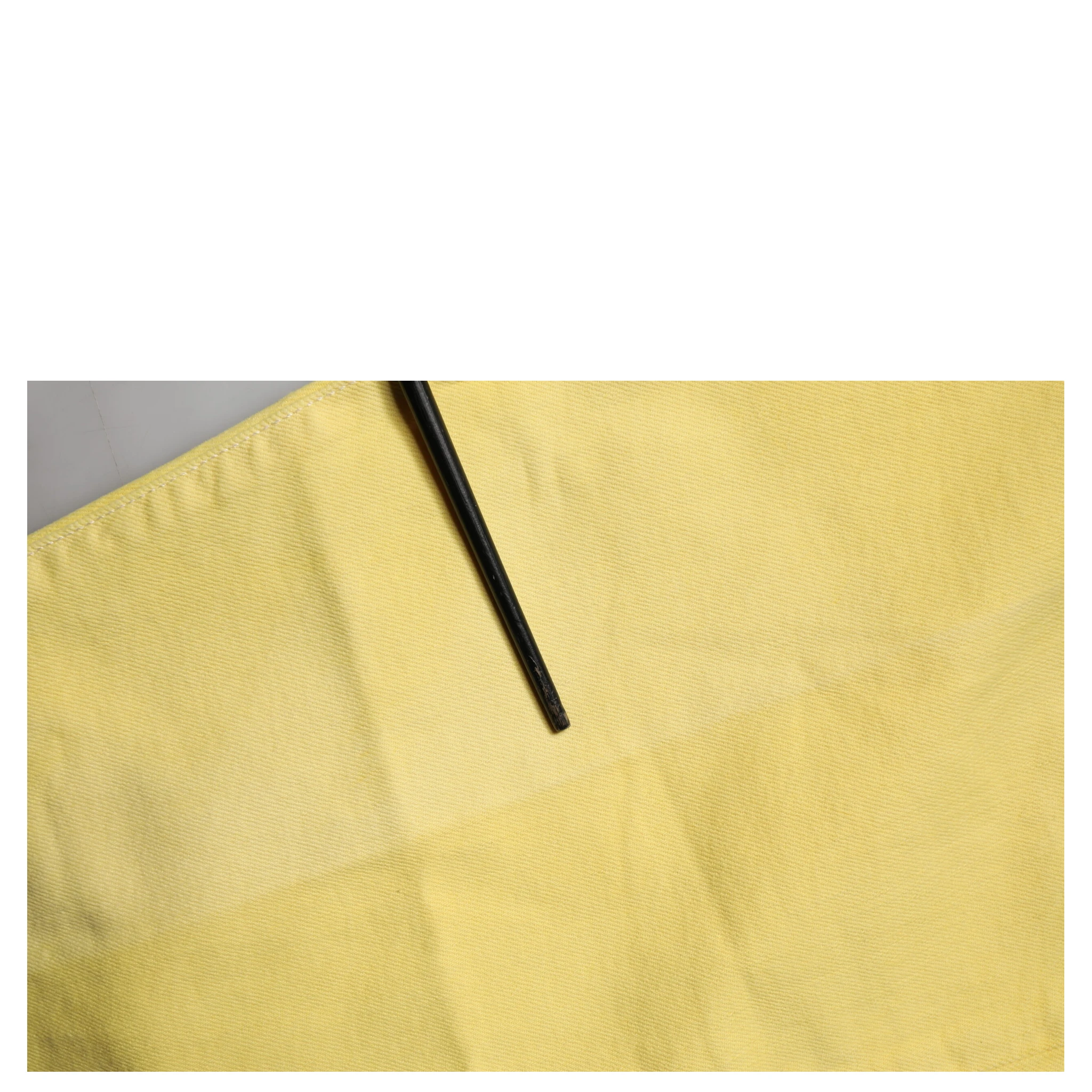 Yellow Tapered Mid Waist Denim Trouser Jeans
