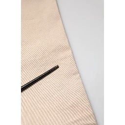 Beige Straight Mid Waist Chino Trouser Casual Pants