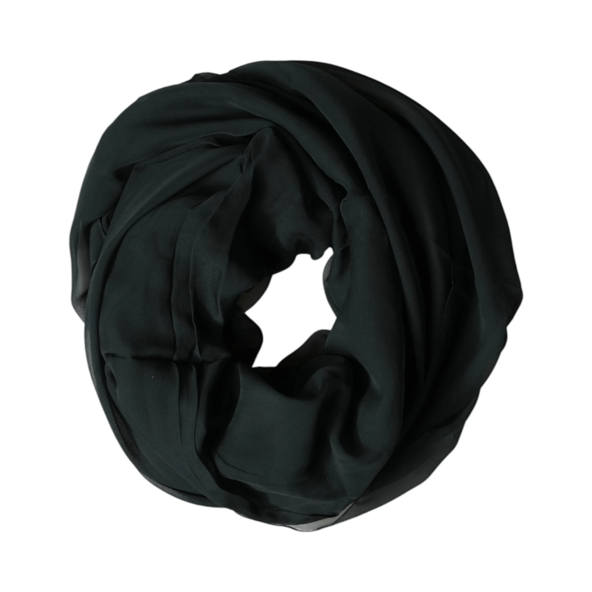 Dark Green Stole Silk Neck Wrap Shawl  Scarf