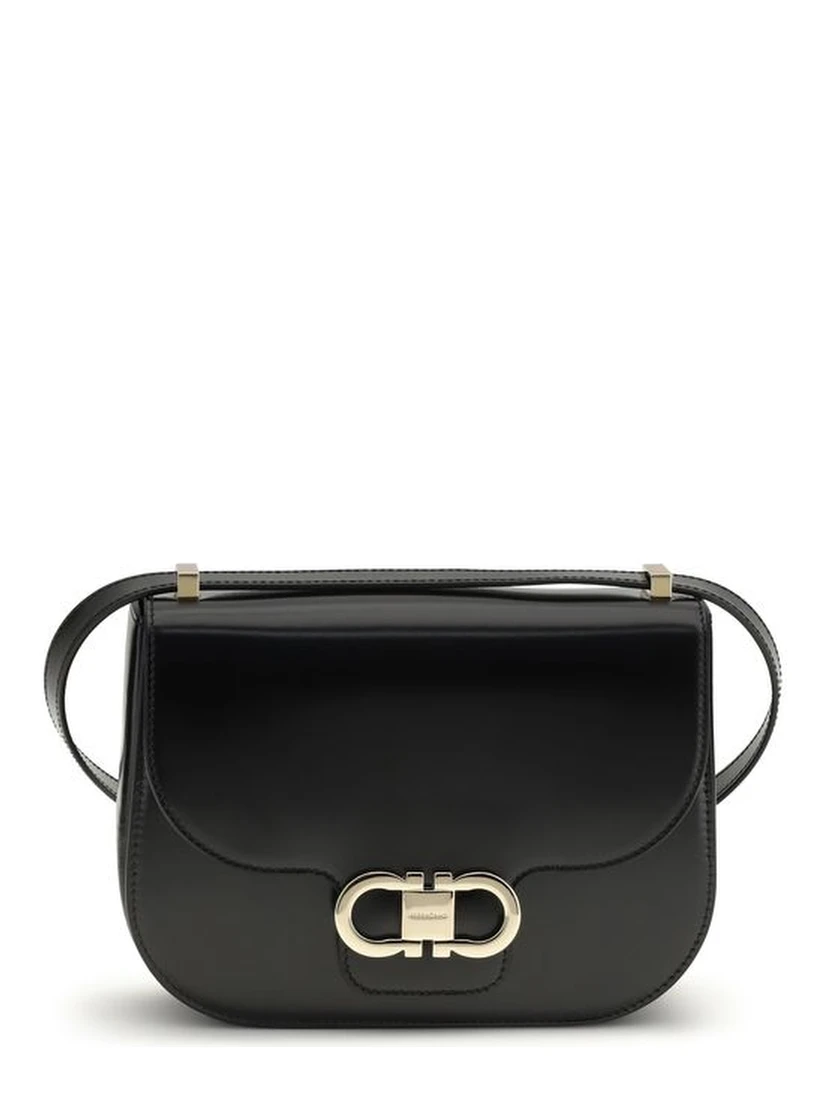 Black Calf Leather Bos Taurus Shoulder Bag