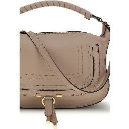 Gray Calf Leather Bos Taurus Shoulder Bag