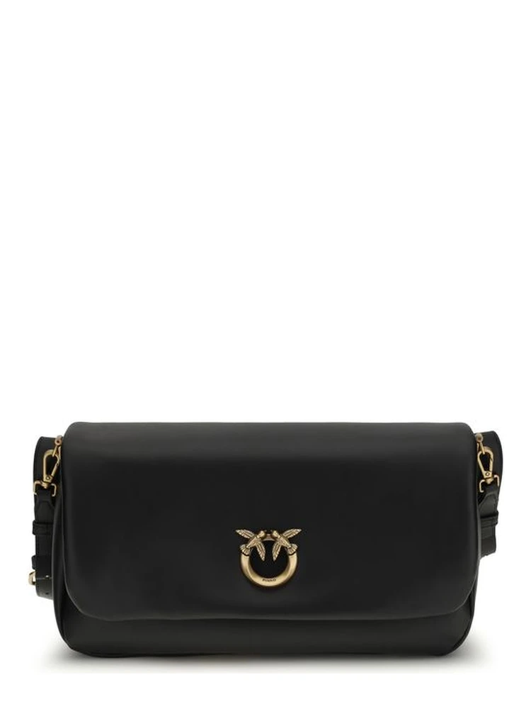 Black Calf Leather Bos Taurus Shoulder Bag