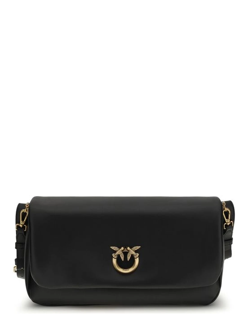 Black Calf Leather Bos Taurus Shoulder Bag