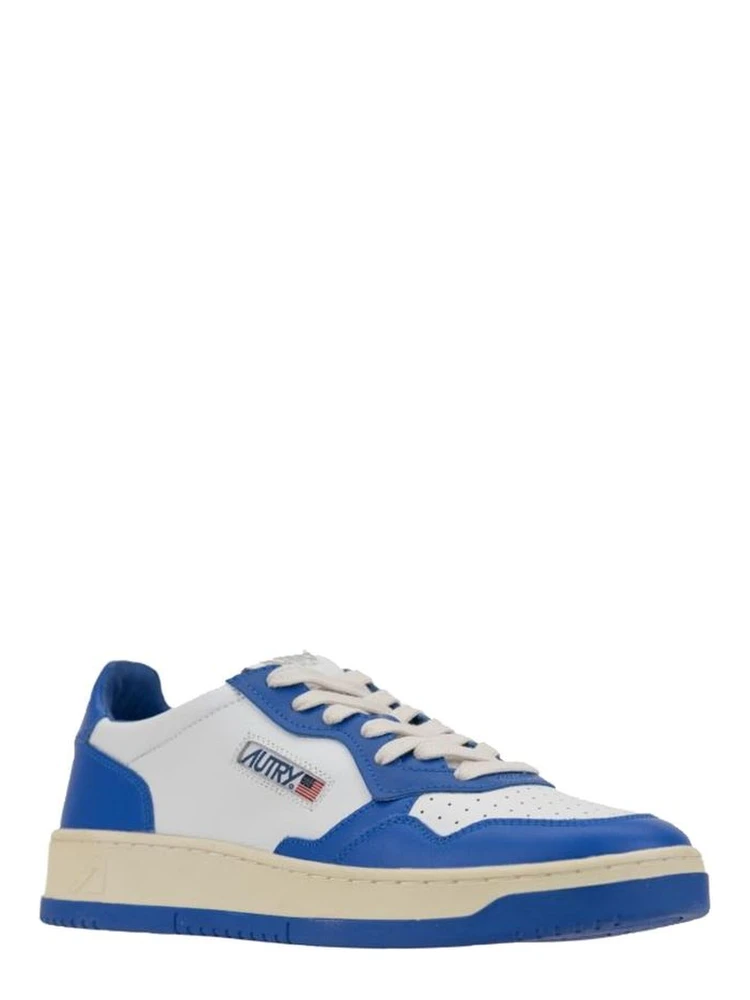 Blue Leather Low Top Sneakers alternative
