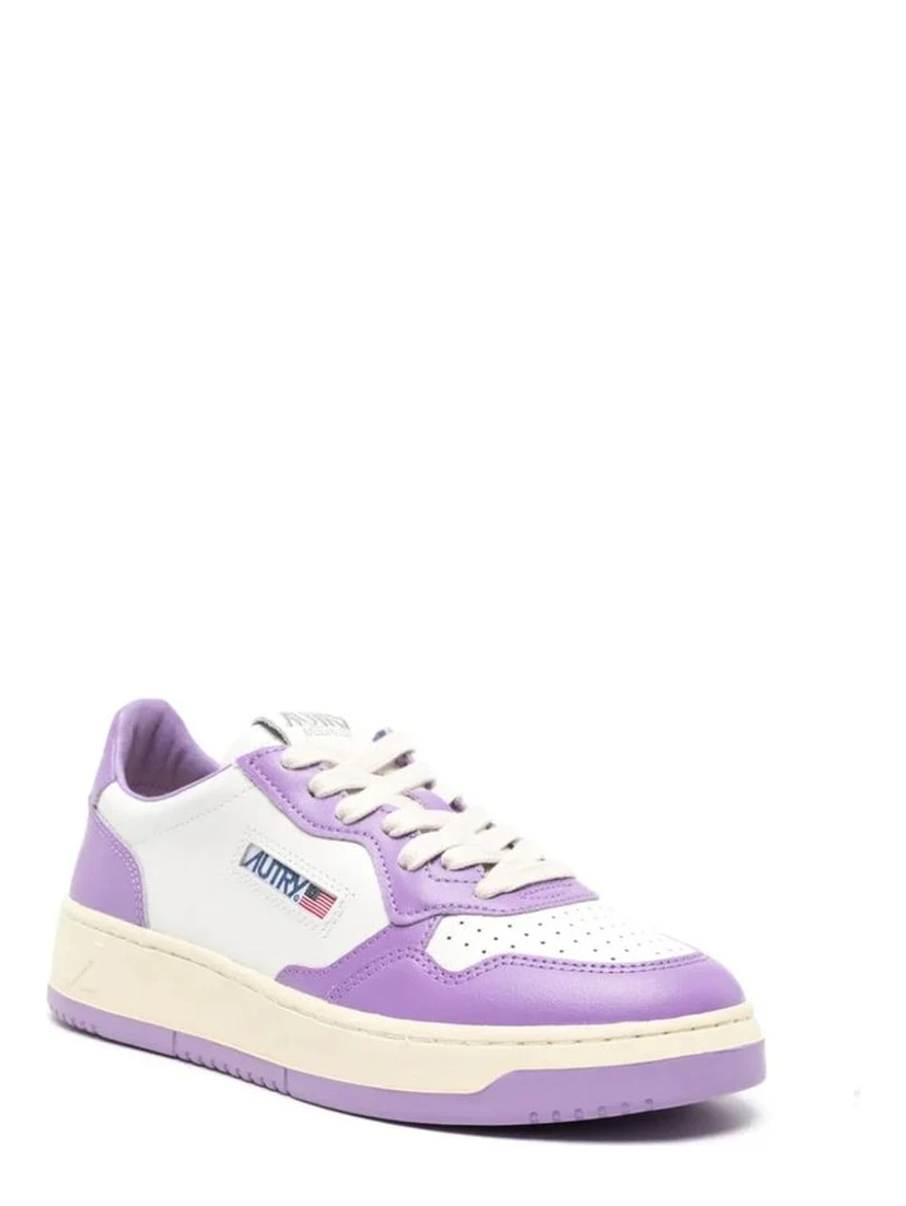 Multicolor Leather Low Top Sneakers