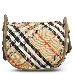 Mini Check B Clip Messenger Bag