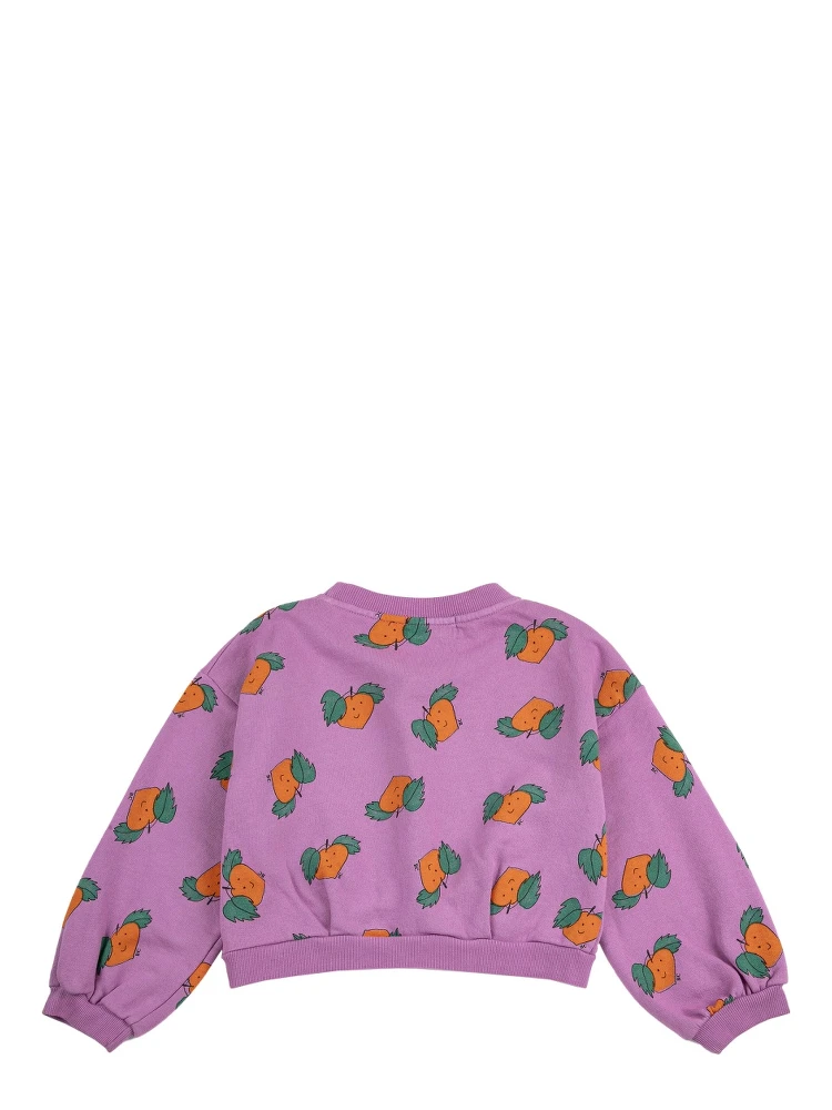 tangerine all over cropped sweatshirt alternative