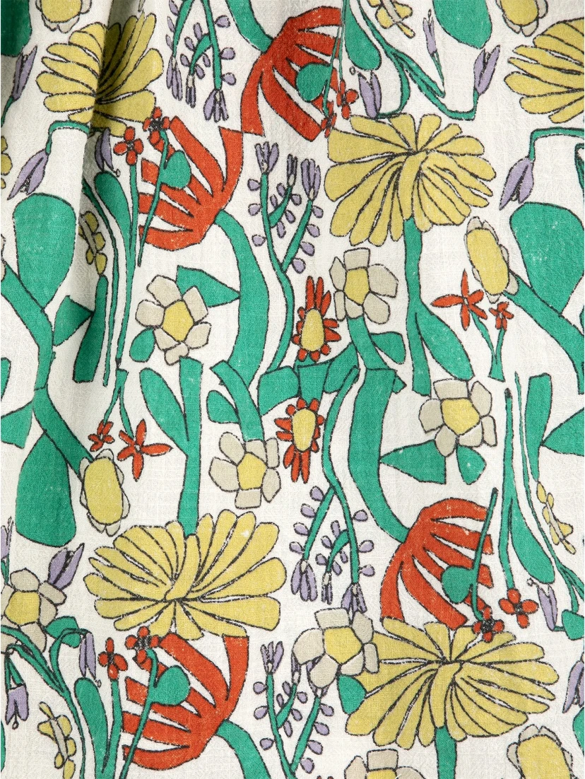 color herbalist all over woven dress