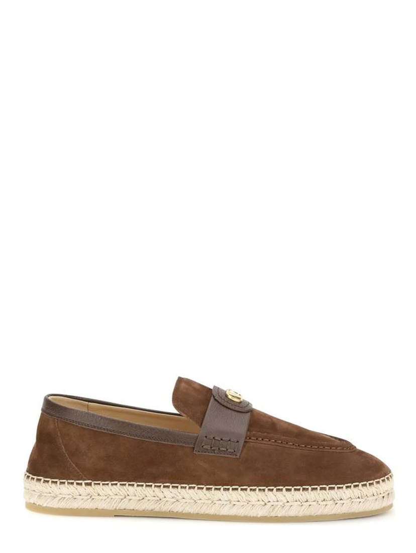 Brown Calf Leather Bos Taurus Espadrilles