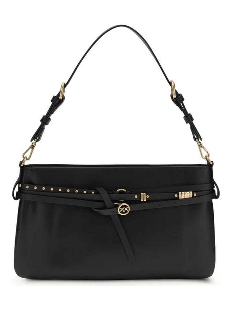 Black Calf Leather Bos Taurus Shoulder Bag