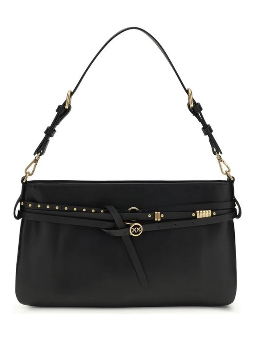 Black Calf Leather Bos Taurus Shoulder Bag