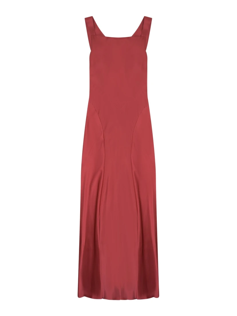 satin long dress