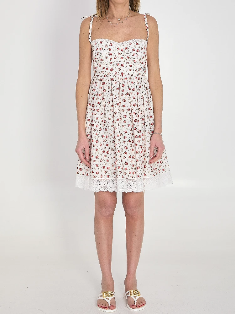 Short poplin dress