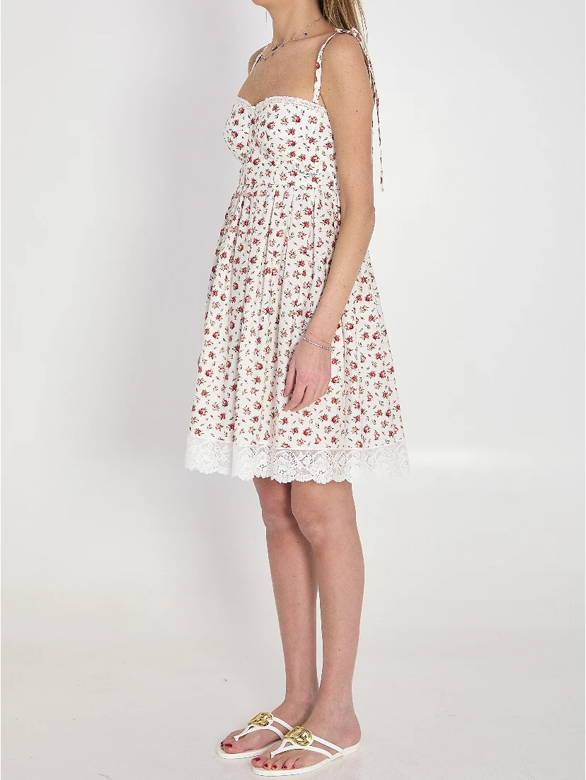 Short poplin dress