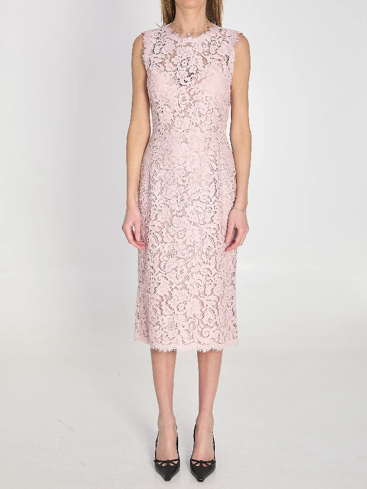Lace midi dress