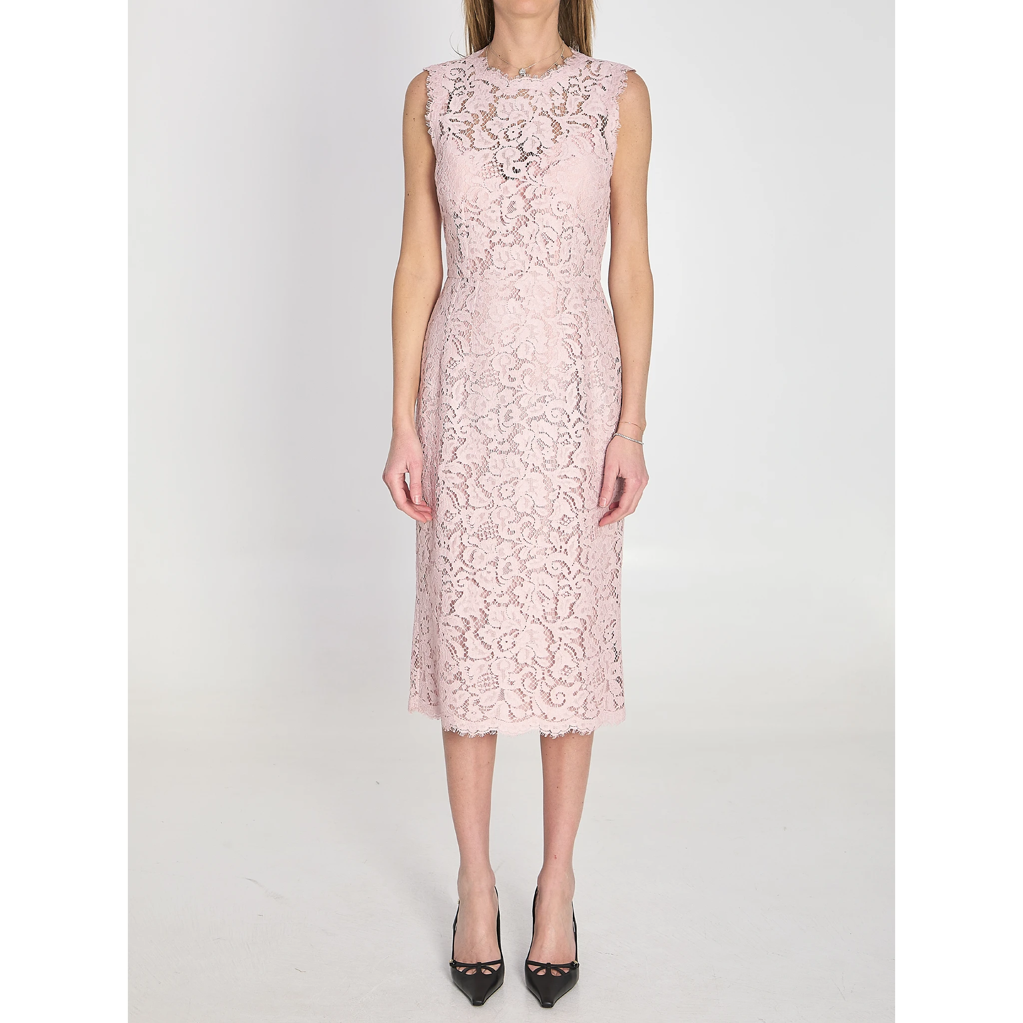 Lace midi dress