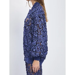 Lace bomber jacket