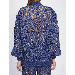 Lace bomber jacket