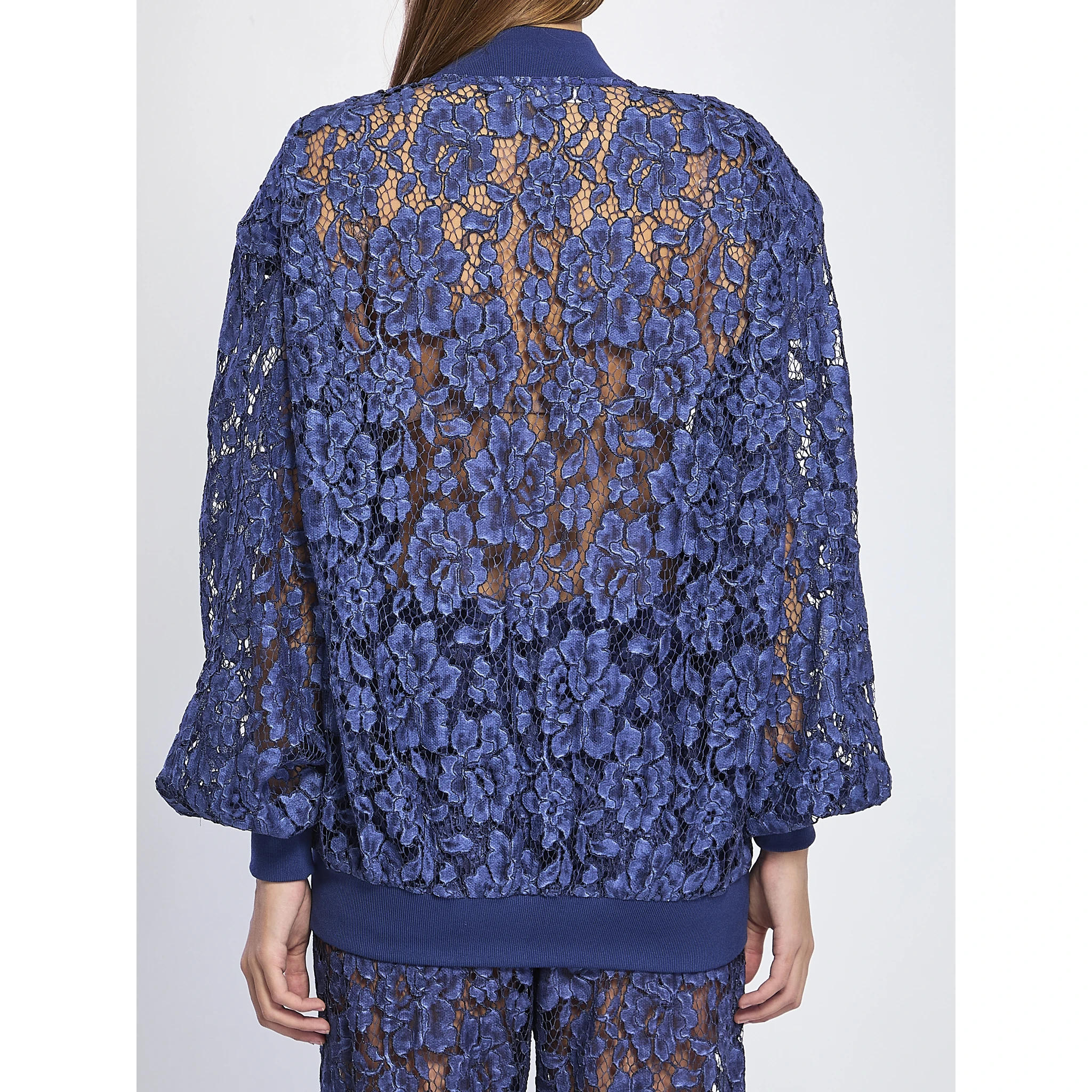 Lace bomber jacket