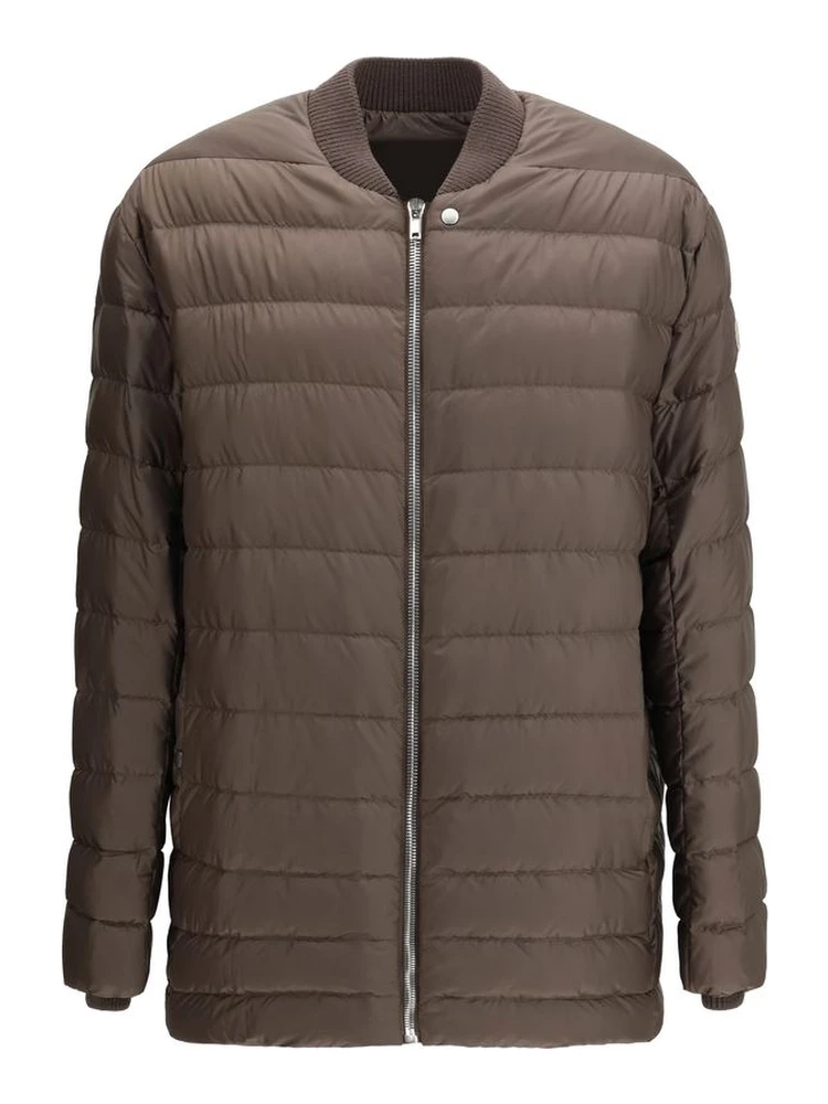 Brown Goose Down Trench Coat