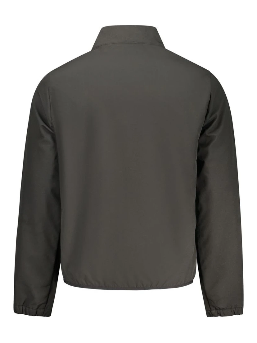 Black Polyester Men's Jacket