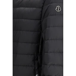 Black Goose Down Trench Coat