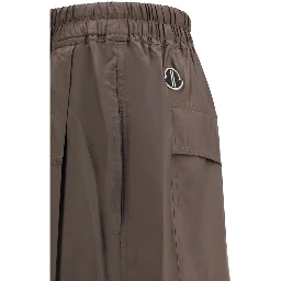 Brown Polyester Bermuda Shorts