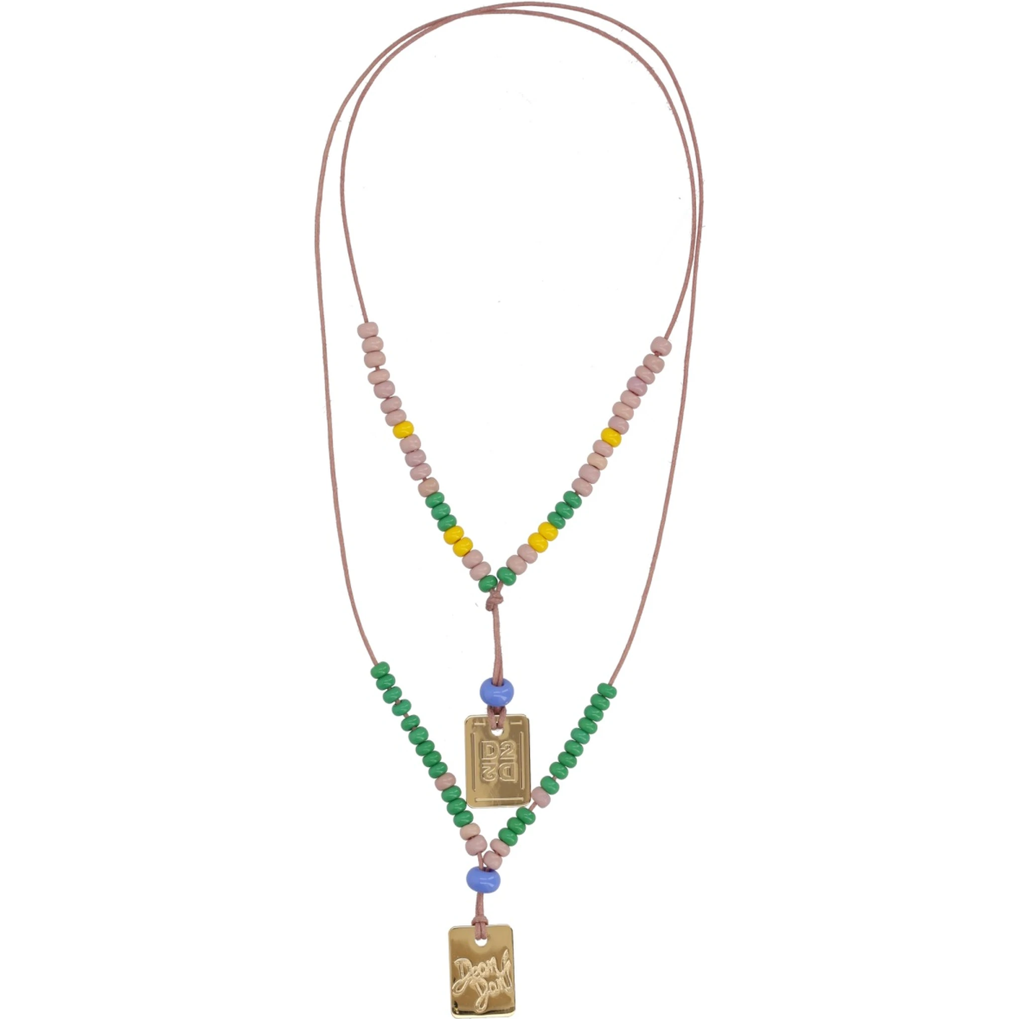 NECKLACE WITH LOGO PLAQUES