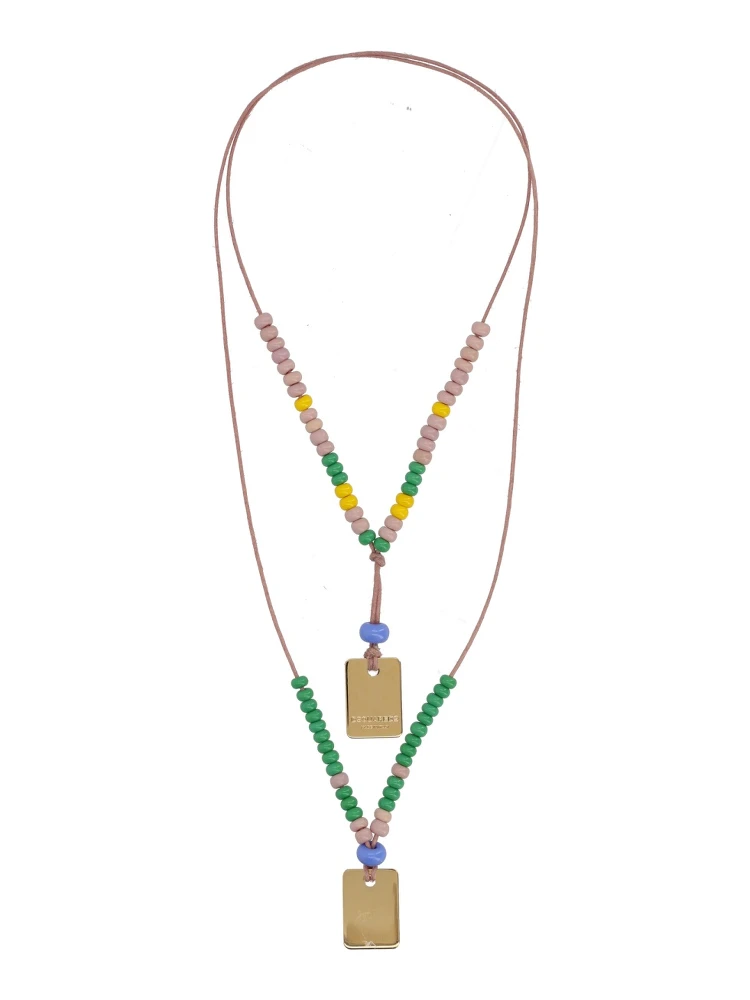 NECKLACE WITH LOGO PLAQUES alternative