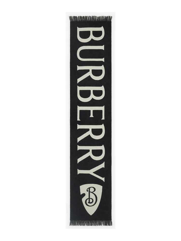 Merino wool scarf with logo alternative