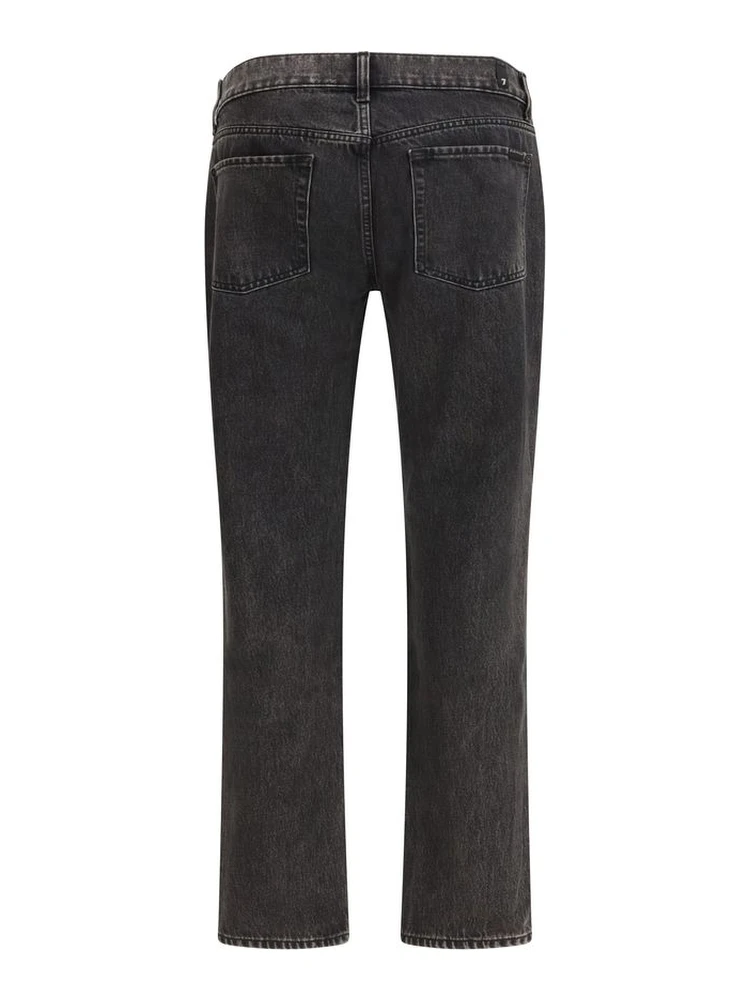 Black Cotton Straight-Leg Jeans alternative