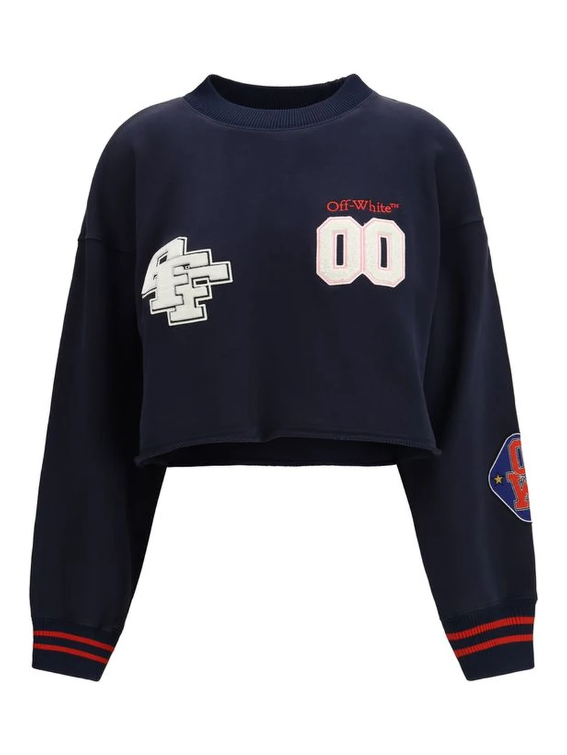 Blue Cotton Sweatshirt