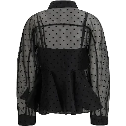 Black Recycled Polyester Pattern Shirt