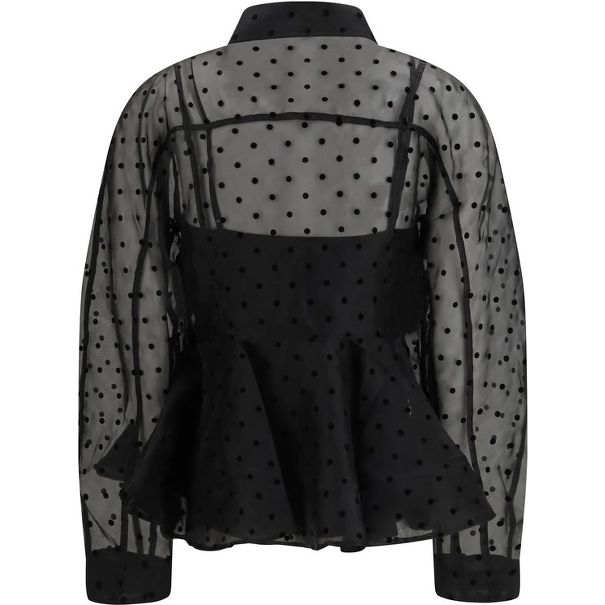 Black Recycled Polyester Pattern Shirt