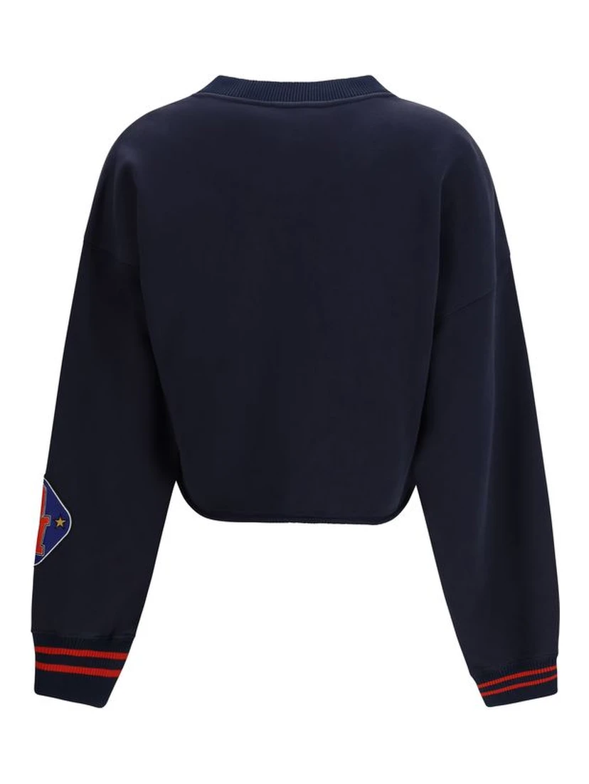 Blue Cotton Sweatshirt