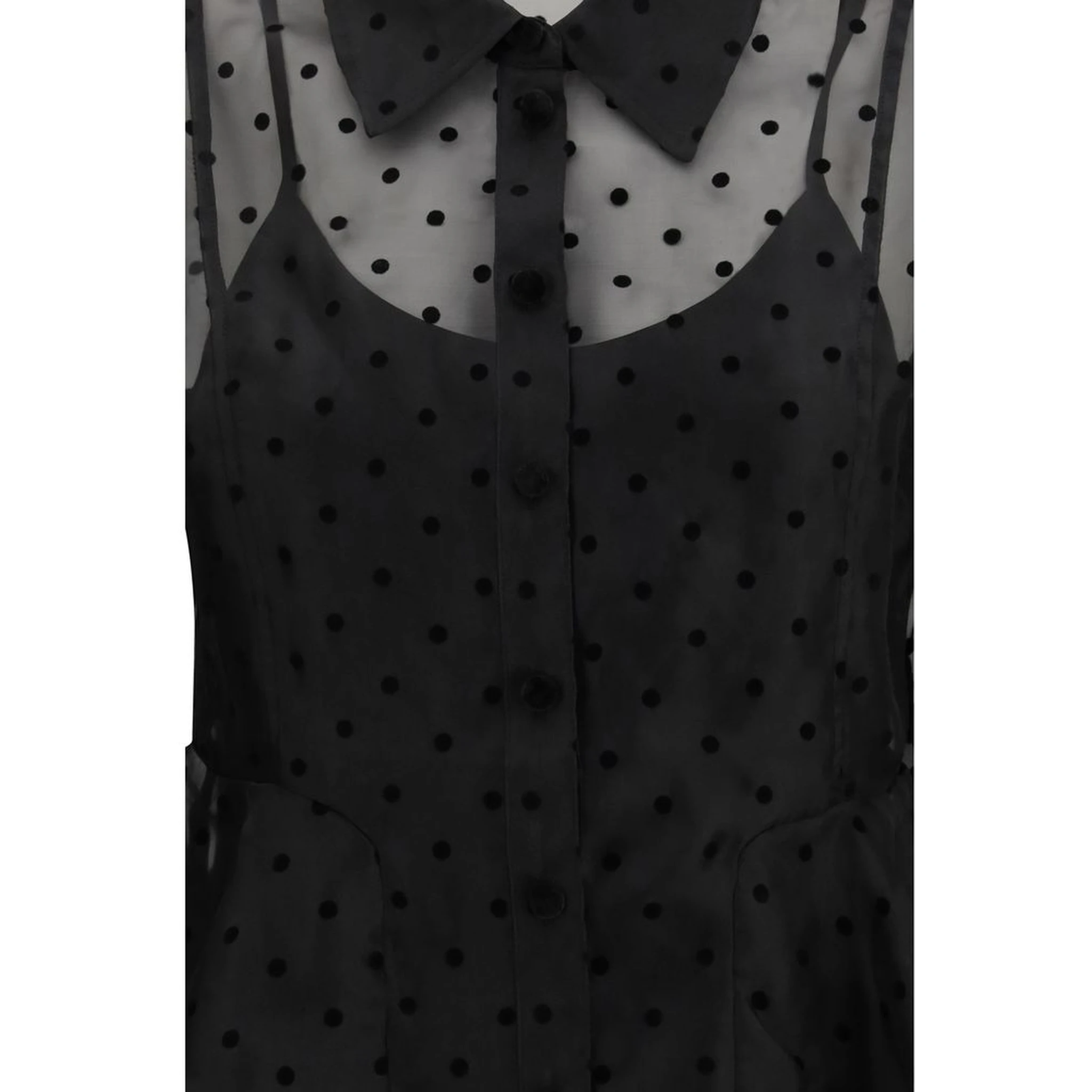 Black Recycled Polyester Pattern Shirt