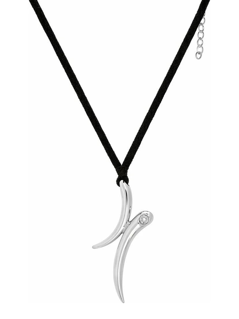 Gray Stainless Steel Necklace