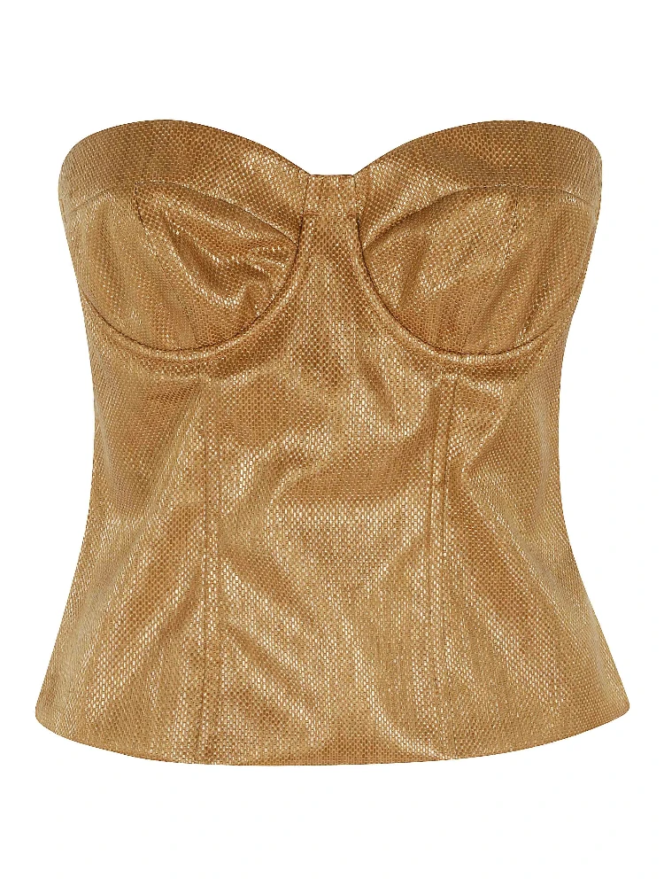TOP BUSTIER RAFIA