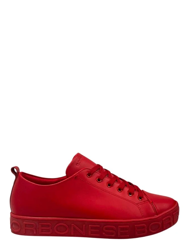 Red Leather Men Sneaker