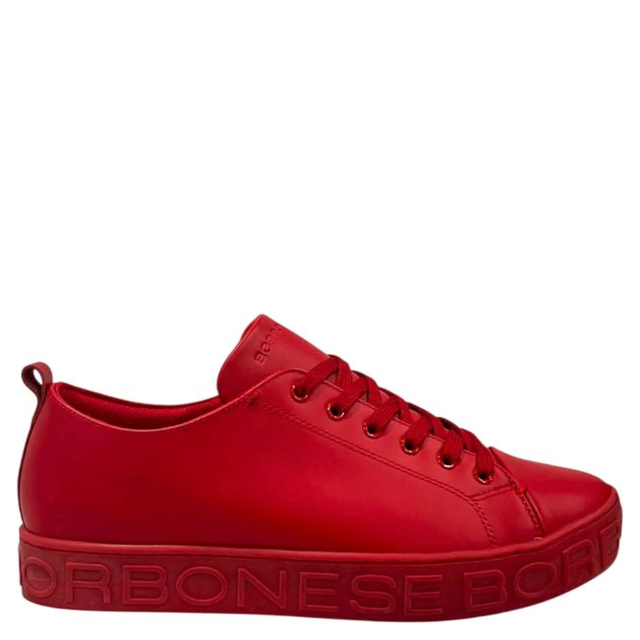 Red Leather Men Sneaker