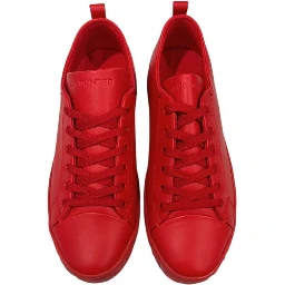 Red Leather Men Sneaker
