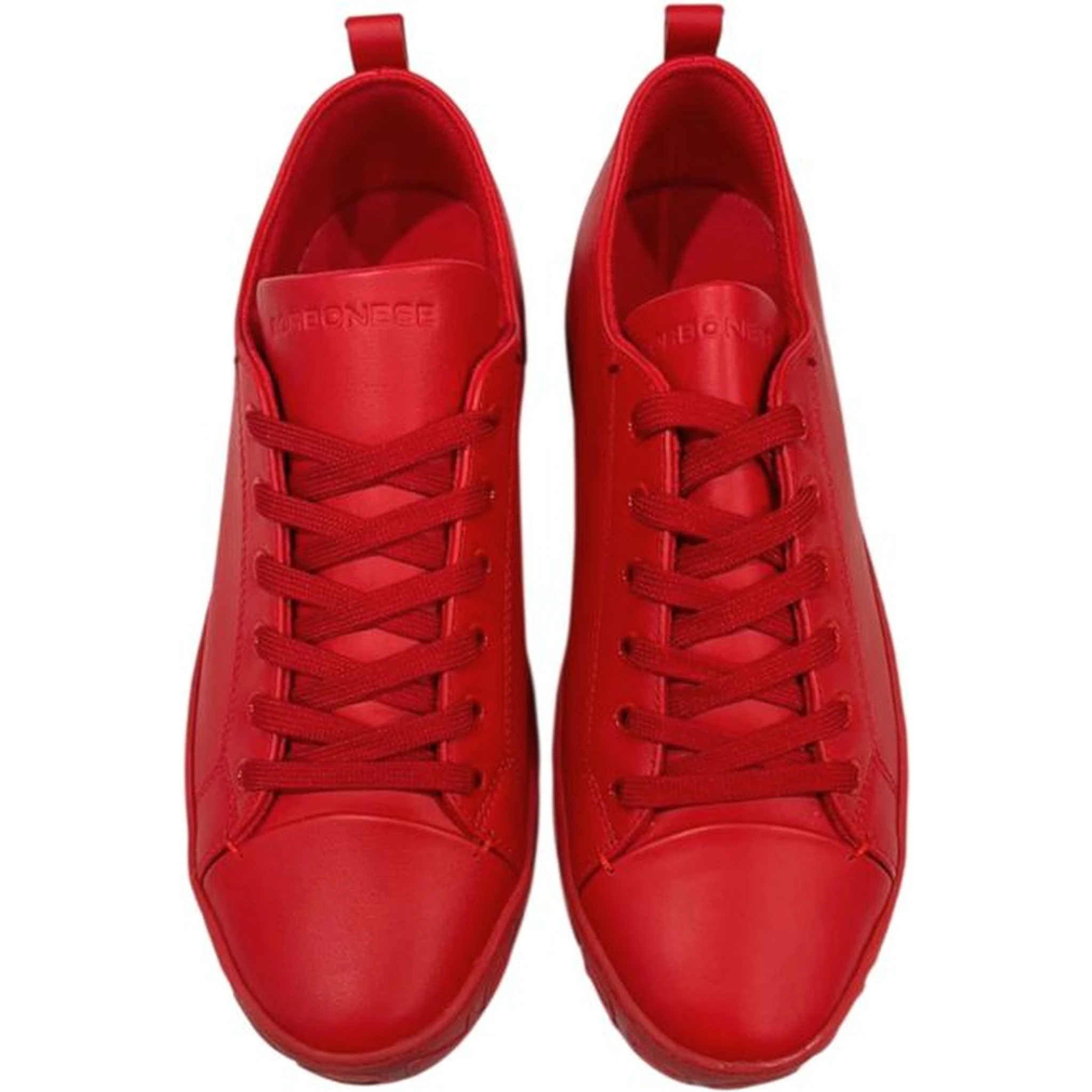 Red Leather Men Sneaker