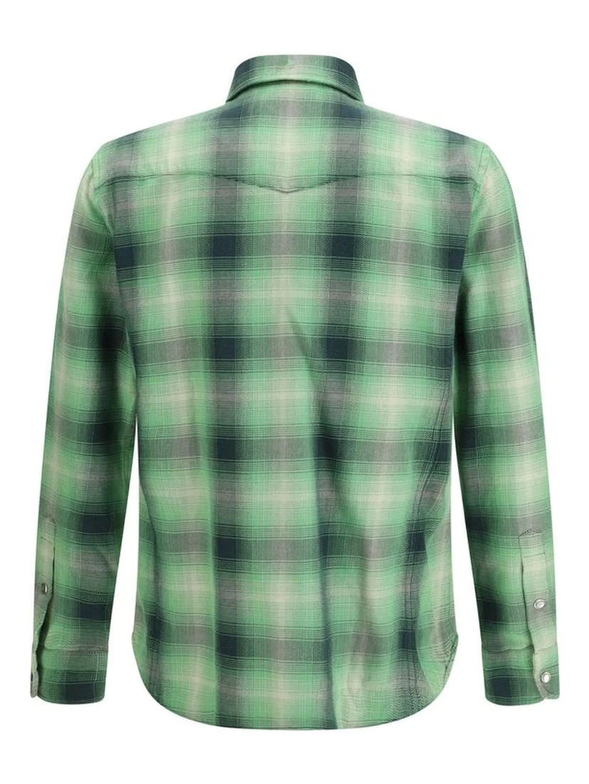 Bicolor Cotton Pattern Shirt