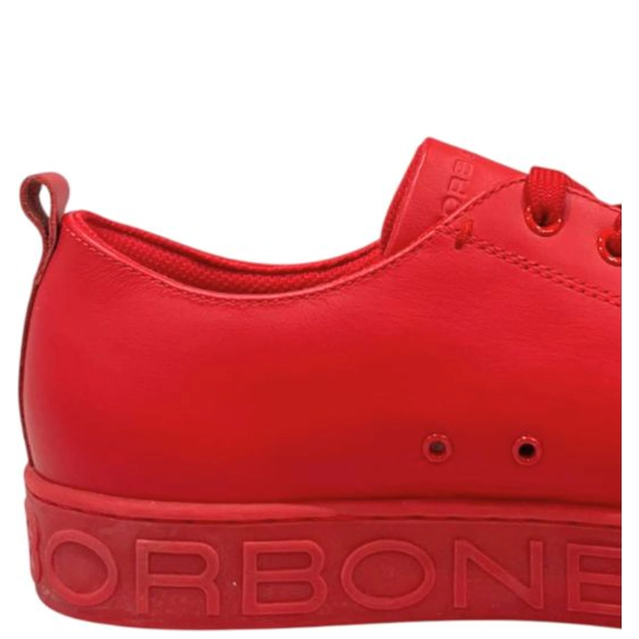 Red Leather Men Sneaker