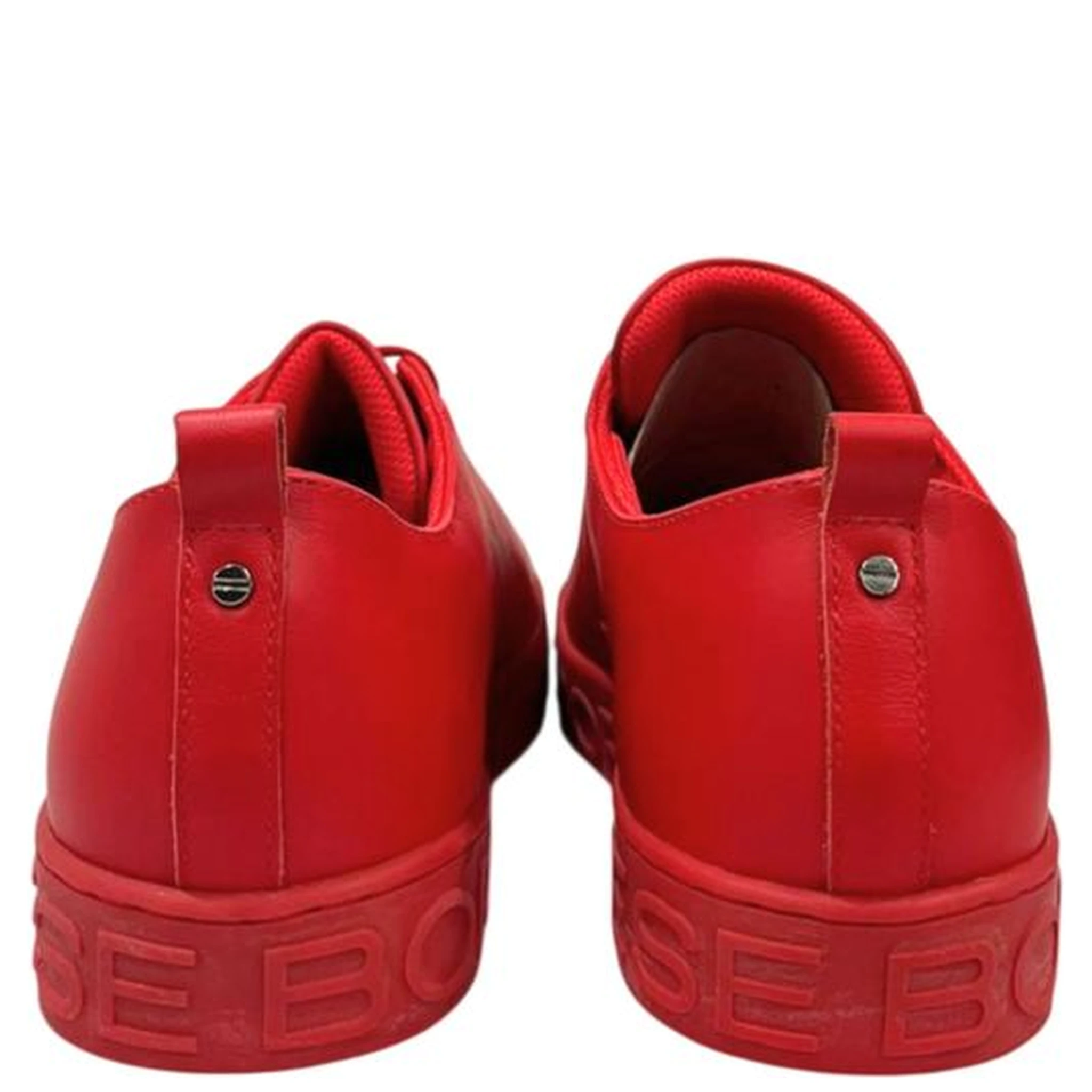 Red Leather Men Sneaker