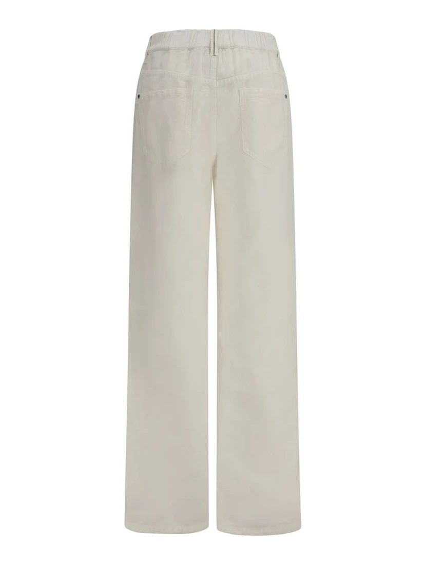 White Cotton Jeans Denim