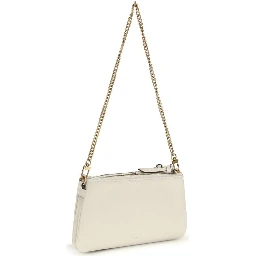 Beige Calf Leather Bos Taurus Shoulder Bag