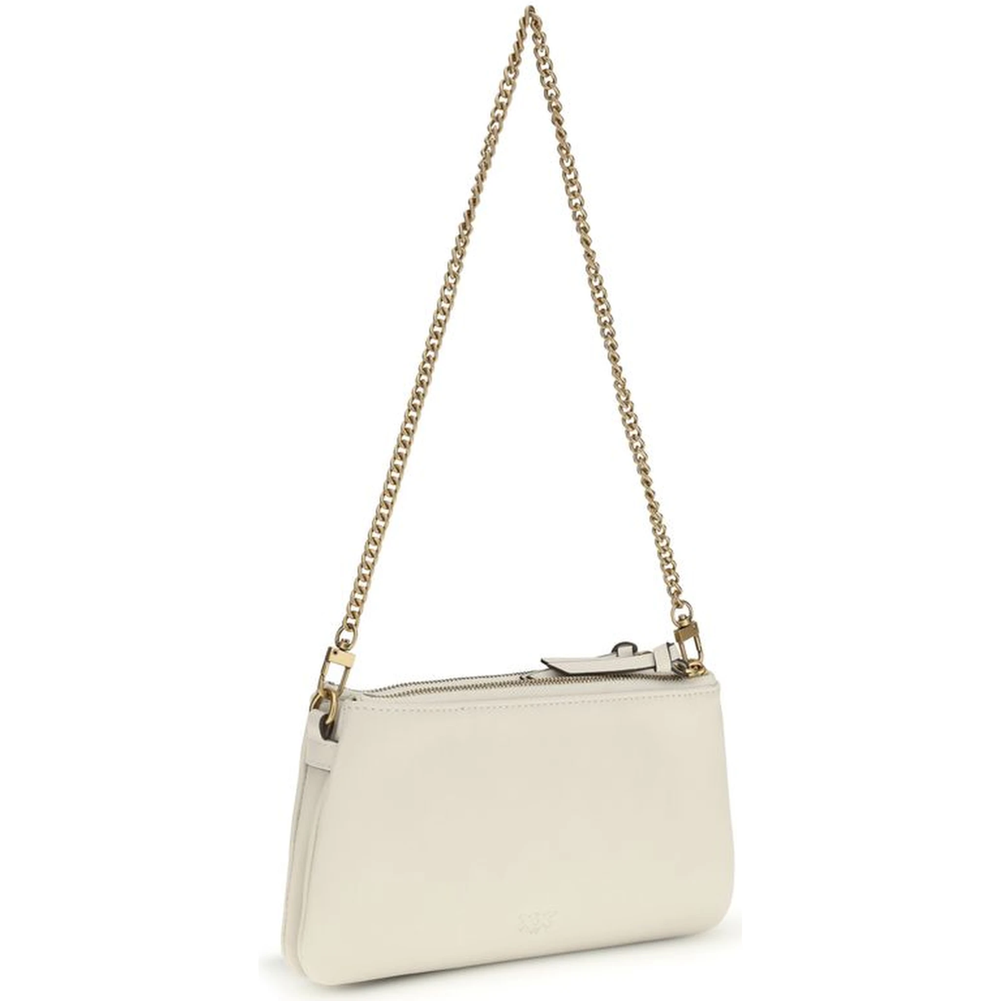 Beige Calf Leather Bos Taurus Shoulder Bag